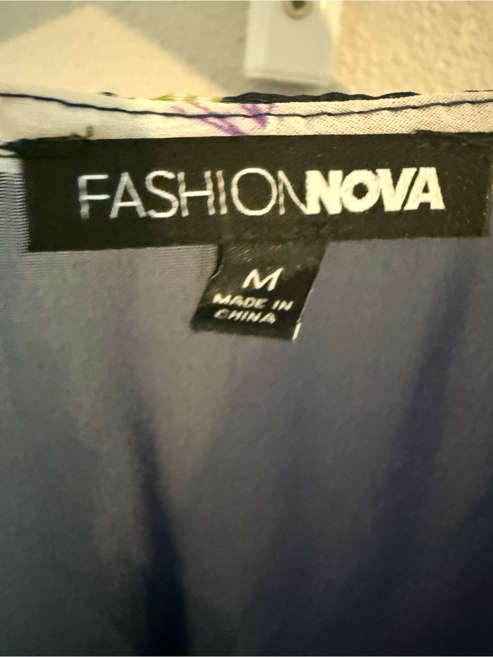 Fashion nova Floral Wrap Midi Dress - Navy - Picture 4 of 10